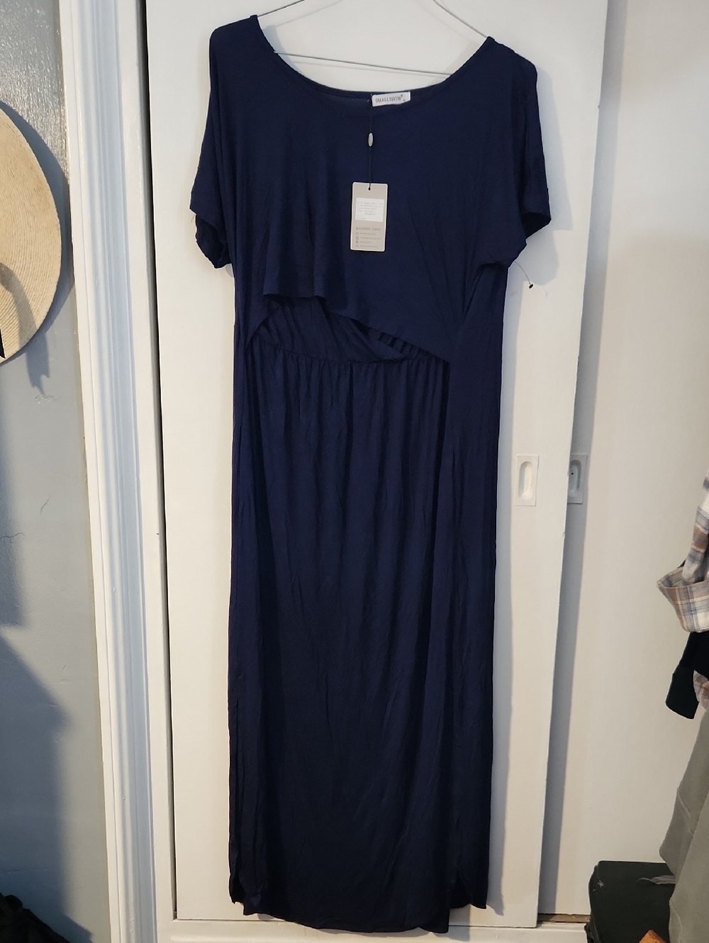 Amazon Navy Blue Maxi Nursing Dress